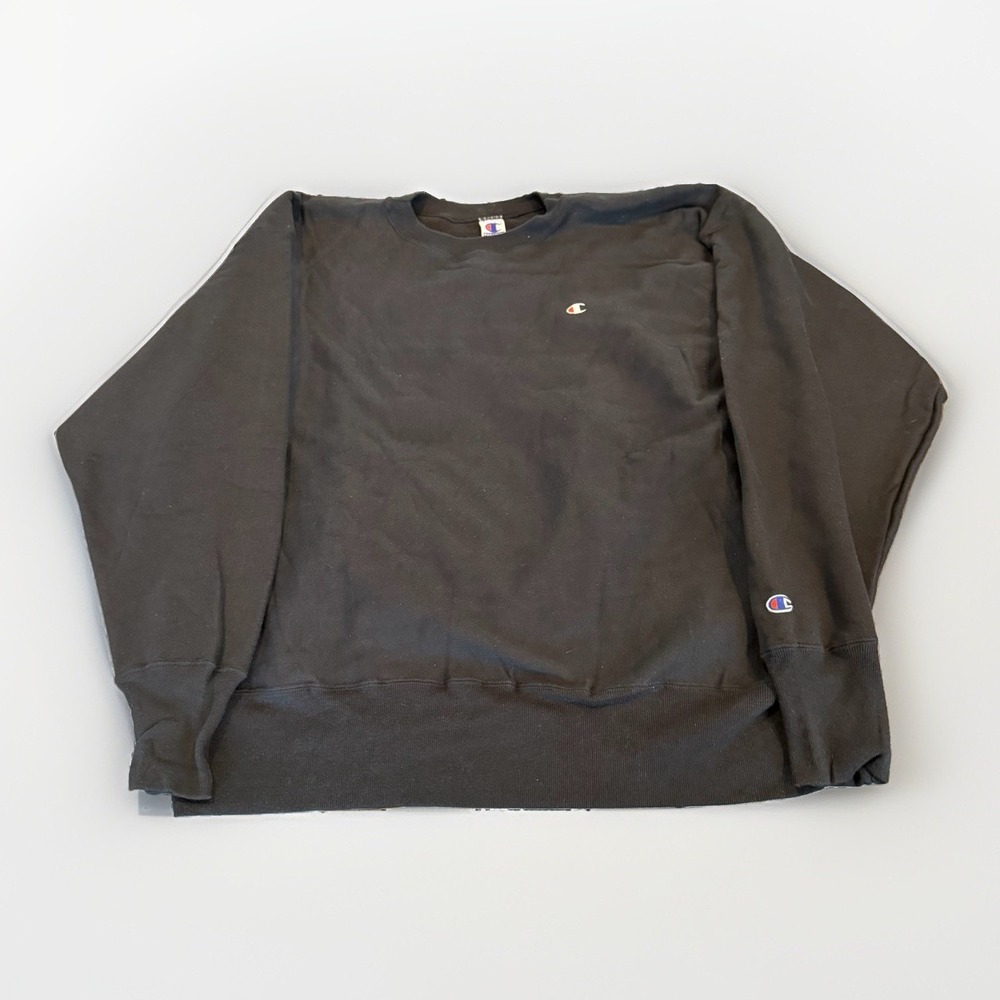 Champion Reverse Weave Sweatshirt Mens XXL Black S1050N-003 Vintage Heavy
